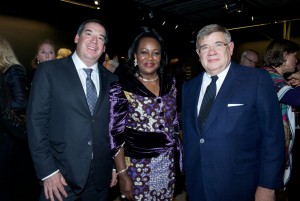 Ivor Ichikowitz (Chairman of AOHA), Antoinette Sassou Nguesso (Wife of Denis Sassou Nguesso) and Jean-Yves Ollivier